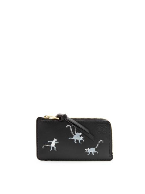 Loewe Lemur coin cardholder in satin calfskin