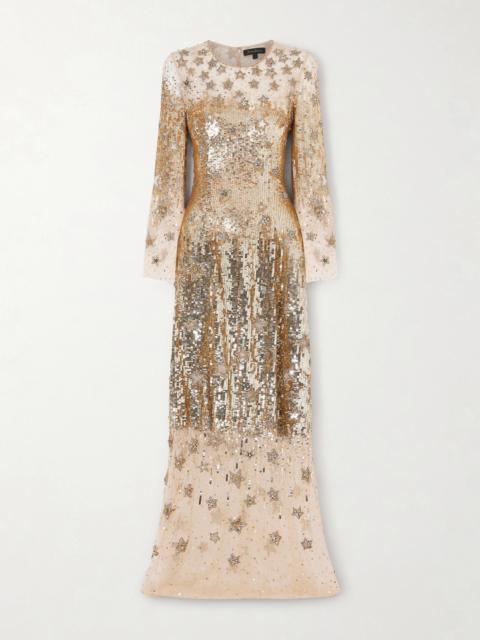JENNY PACKHAM Galactic Embellished Tulle Gown