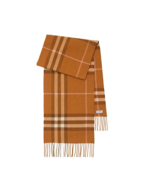Burberry checked cashemere scarf