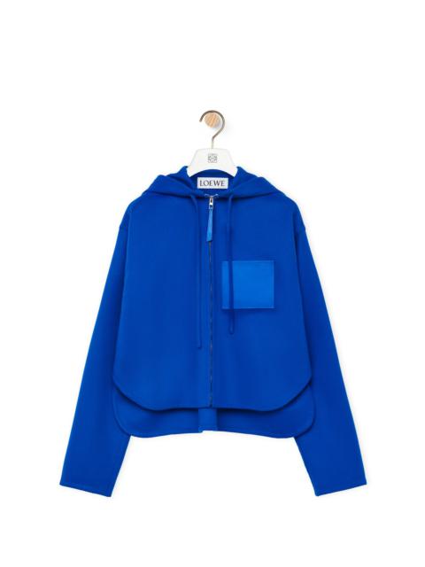 Loewe Hooded jacket in wool and cashmere