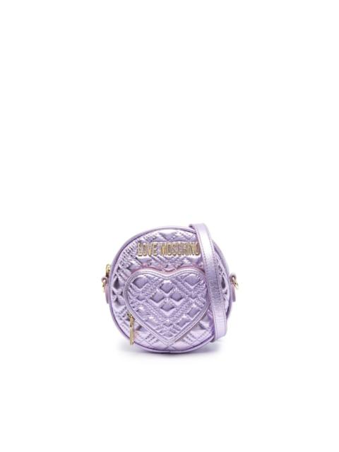 Moschino quilted round-shape mini cross-body bag