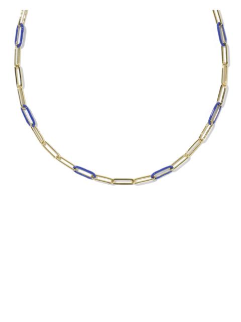KENDRA SCOTT Courtney Gold Enamel Link and Chain Necklace