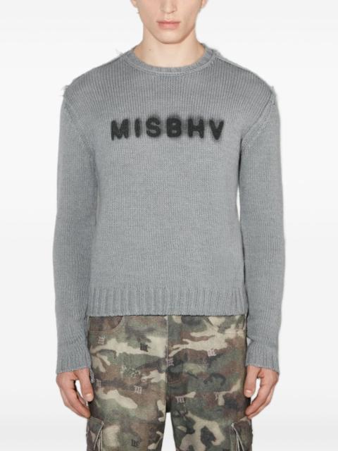 MISBHV logo frayed community sweater