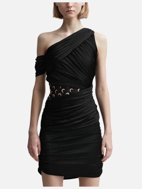 JERSEY BODY SHELTER DRAPED DRESS