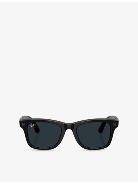 Ray-Ban RW4011 Wayfarer Square-Frame Injected Meta AI Glasses