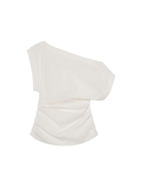 A.L.C. Nara Stretch Cotton Off Shoulder Top