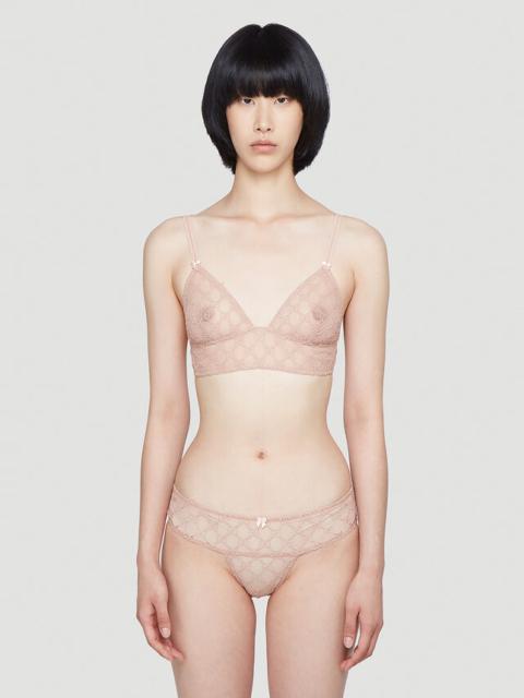 GUCCI GG Tulle Lingerie Set in Pink