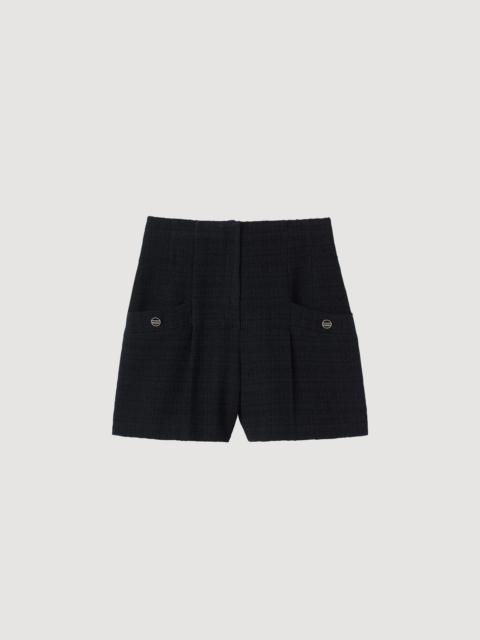 TWEED HIGH-WAISTED SHORTS