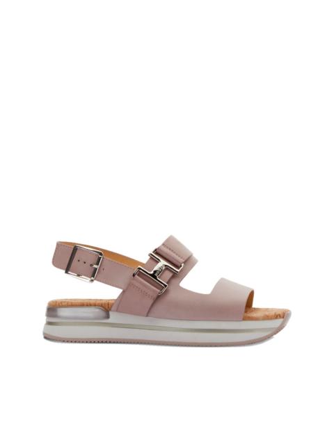 HOGAN leather sandals