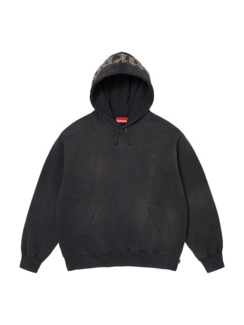 Supreme Supreme SS26 Overdyed Studded Hooded Sweatshirt 'Black' SUP-SS26-154-BLK