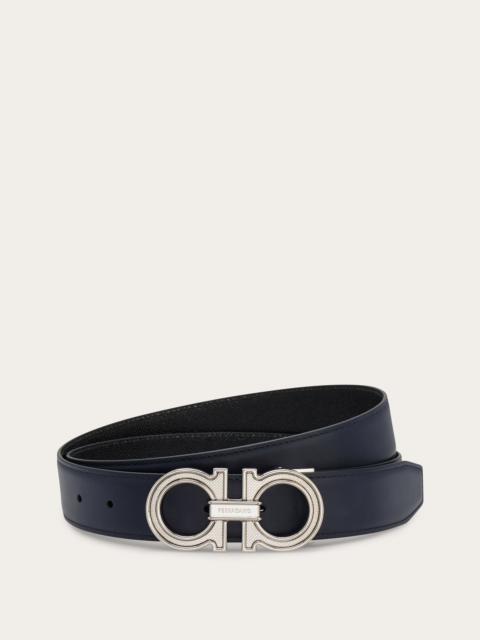 FERRAGAMO Reversible and adjustable Gancini belt