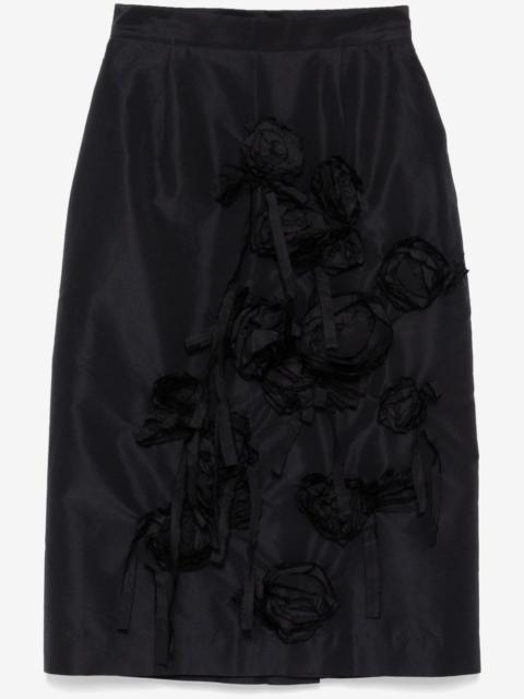 BIYAN bow-embellished skirt