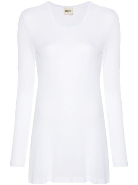 KHAITE ribbed long-sleeve top