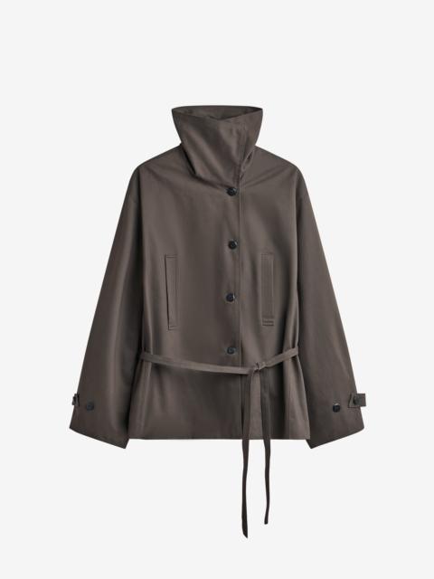 The Frankie Shop Lahti Belted Short Coat - Brown