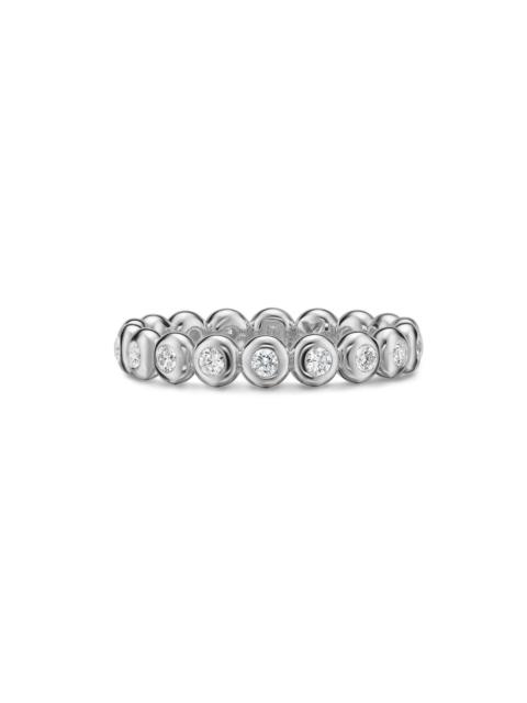 DAVID YURMAN Women's Bezel Set Band Ring in Sterling Silver - Diamond