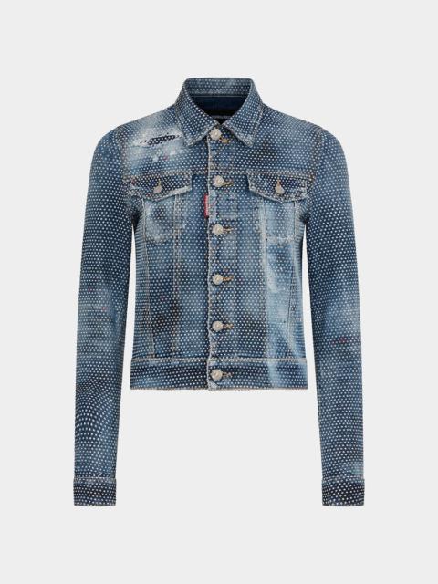 DSQUARED2 DARK CB WASH CLASSIC DENIM WORKER JACKET | REVERSIBLE