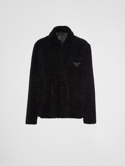Shearling blouson jacket
