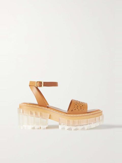 Stella McCartney Emilie laser-cut vegetarian leather sandals