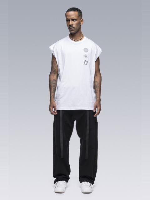 ACRONYM S25-PR-C Pima Cotton Sleeveless T-shirt White