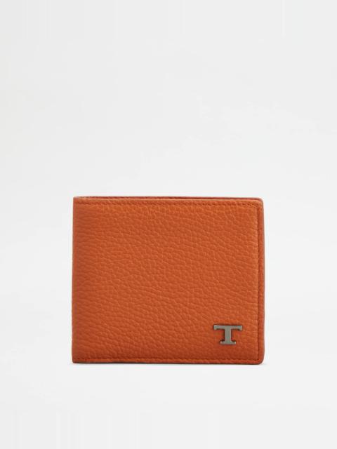 Tod's WALLET IN LEATHER - ORANGE