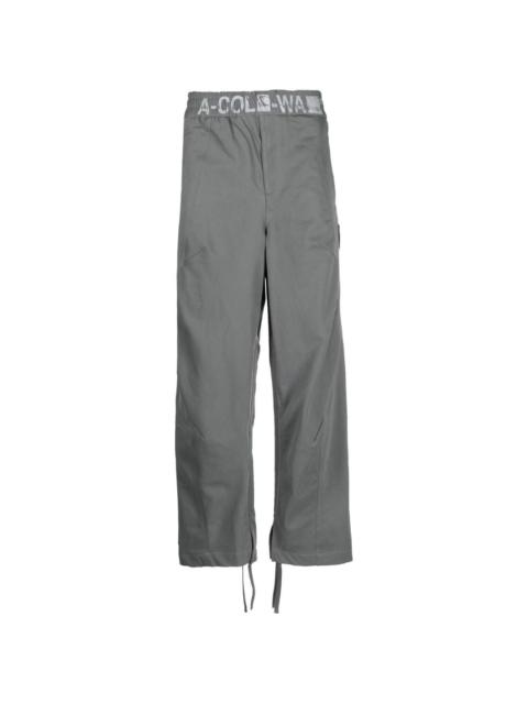 A-COLD-WALL* logo-waist drawstring trousers