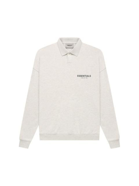 ESSENTIALS Fear of God Essentials Long-Sleeve Polo 'Light Heather Oatmeal'