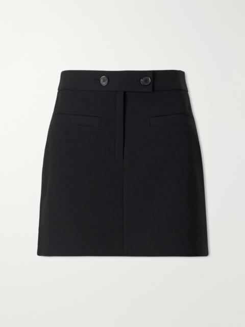 courrèges Logo-embroidered Twill Mini Skirt