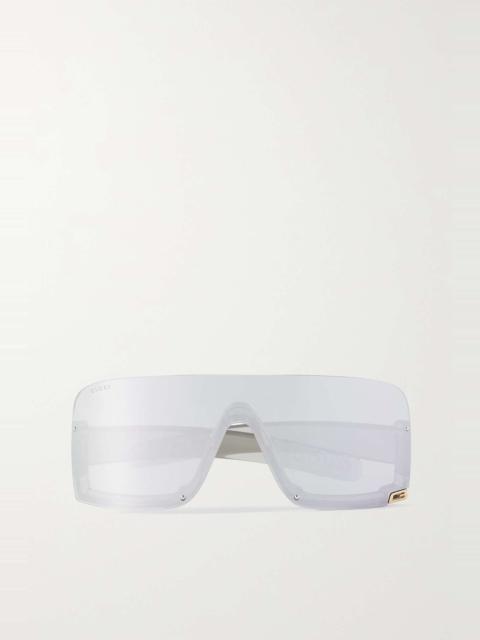 GUCCI Mask square-frame acetate sunglasses