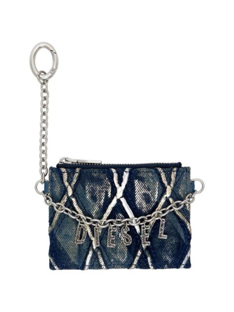 Diesel Navy Chain Card Holder