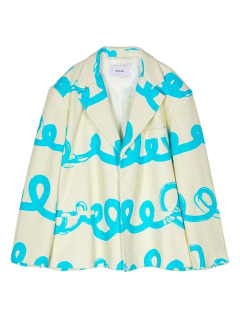 BONSAI graphic-print blazer