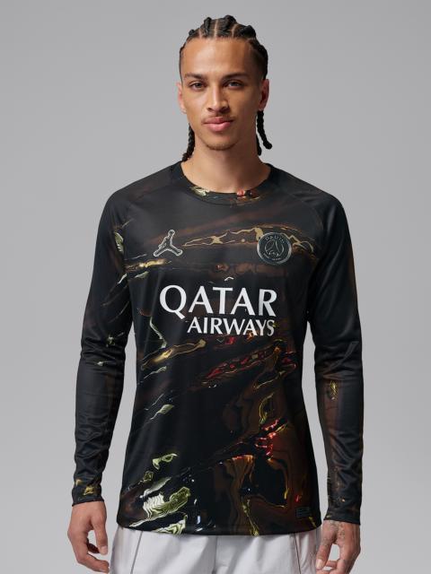 Jordan Paris Saint-Germain 2026 Stadium Night Edition Men's Jordan Dri-FIT Soccer Long-Sleeve Replica Jerse