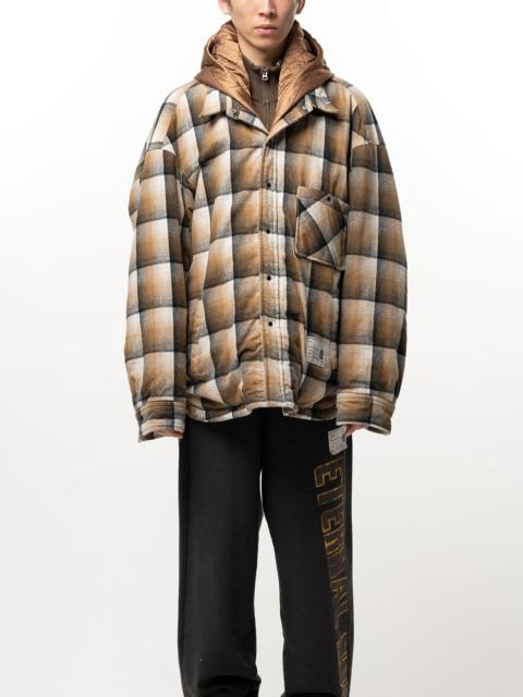 Maison MIHARAYASUHIRO Hooded Check Shirt Jacket