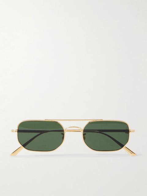 Oliver Peoples + KHAITE 1989C aviator-style gold-tone sunglasses Gold