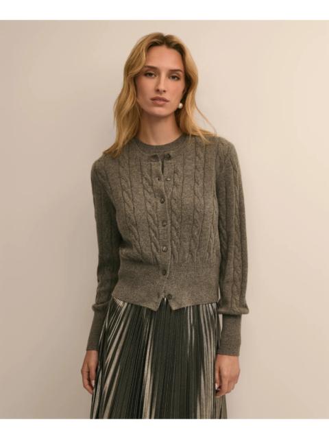 Brooks Brothers Cashmere Cable-Knit Cardigan