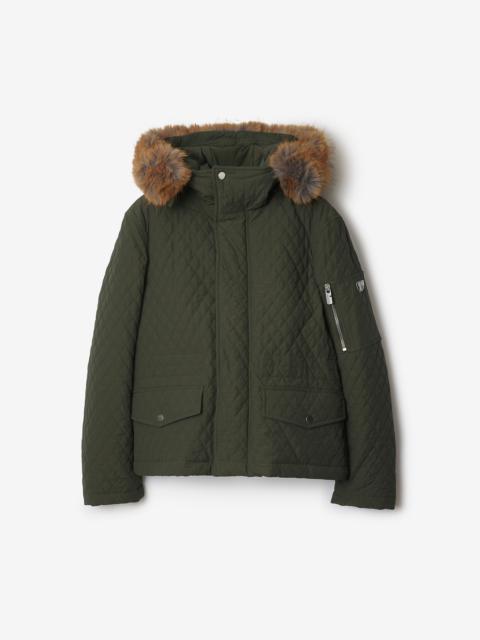 Burberry Quilted Cotton Blend Jacket
