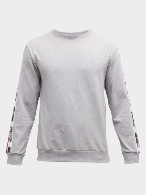 Moschino Men's Logo-Tape Crew Sweatshirt