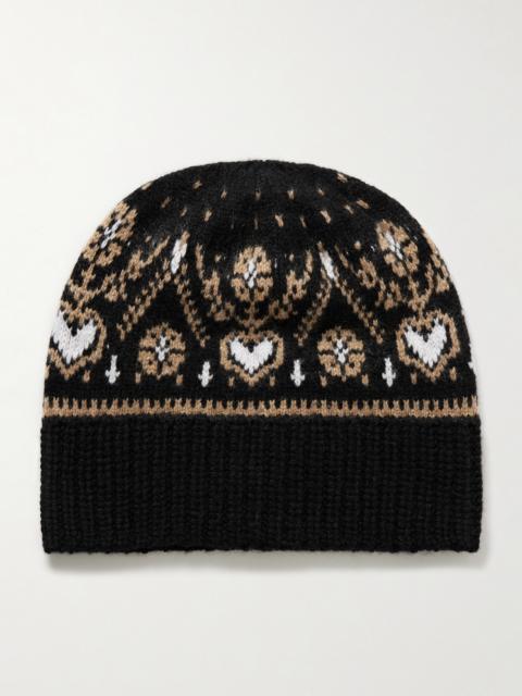 KHAITE Avers Fair Isle Cashmere Beanie