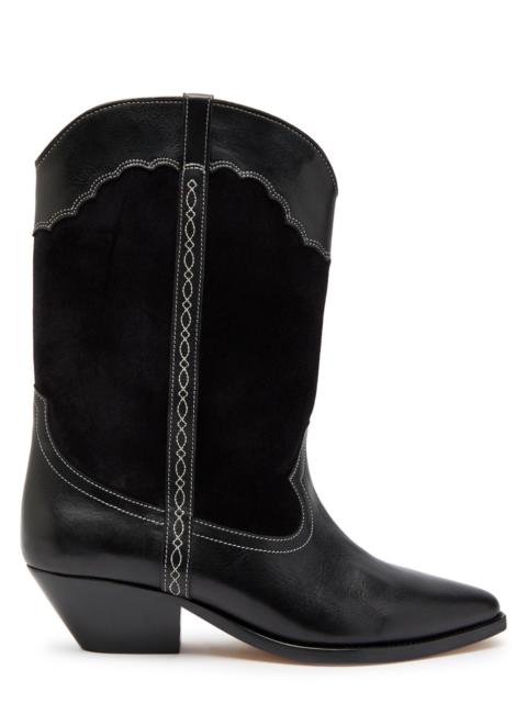 Isabel Marant Étoile Isabel Marant étoile Duerto Western Panelled Leather Mid-calf Boots