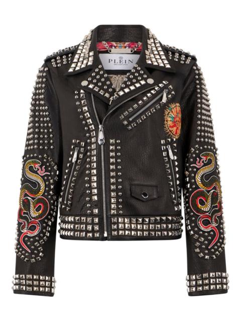 PHILIPP PLEIN studded embroidered jacket