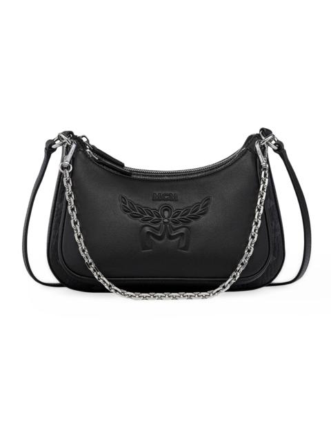 MCM Women's Small Aren Visetos Crossbody Bag - Black