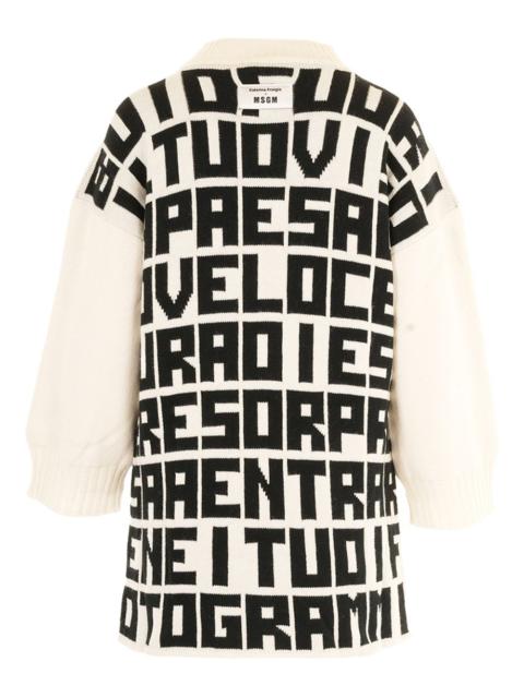MSGM x Caterina Frongia text-print sweater