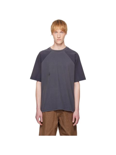 JW Anderson Navy Garment Dye Oversized T-shirt