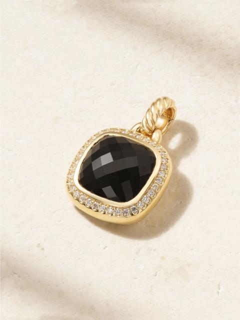 DAVID YURMAN Albion® 18-karat gold, onyx and diamond pendant Black