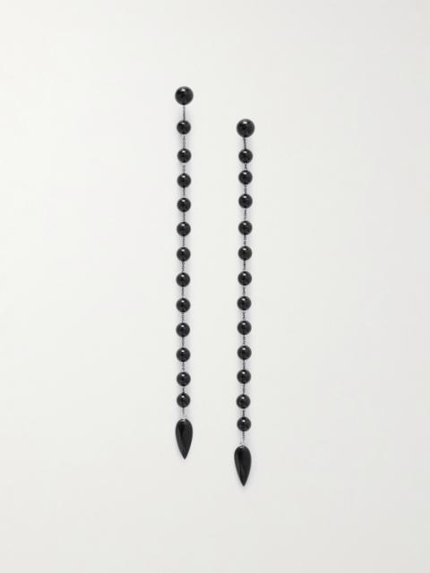 Sophie Buhai Phoenician Silver And Onyx Earrings