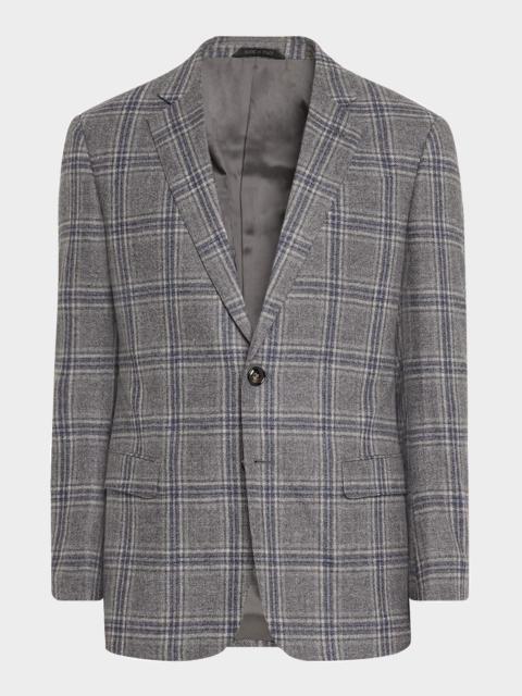 GIORGIO ARMANI Men's Soft Plaid Sport Coat