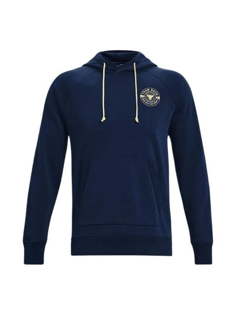 Under Armour Under Armour Project Rock Heavyweight Terry Hoodie 'Blue' 1370453-408
