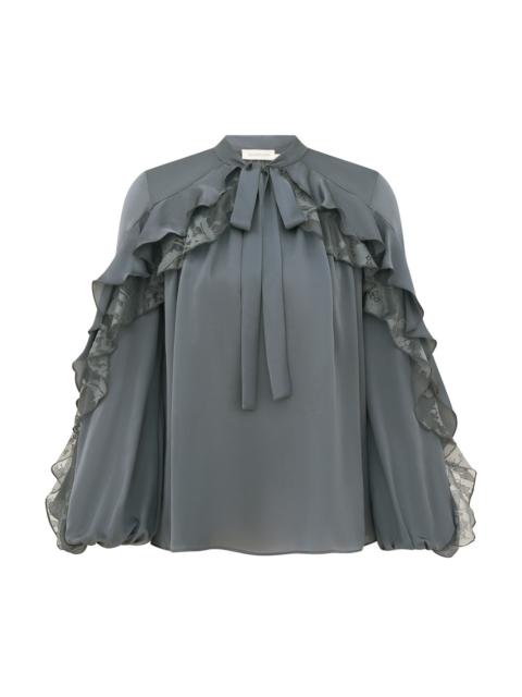 Zimmermann VALIANT FLUTTER BLOUSE