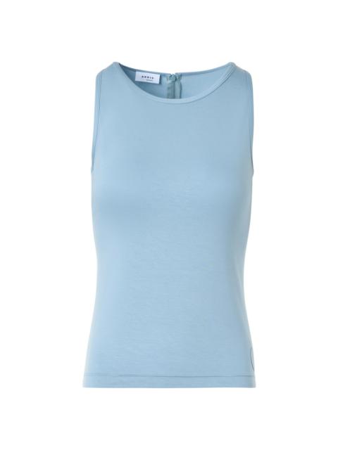 AKRIS Women's Speedo Side Dot Sleeveless Top - Sky Blue