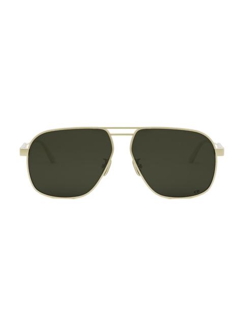 Dior Women's DiorCannage A3U 58MM Square Sunglasses - Gold Green