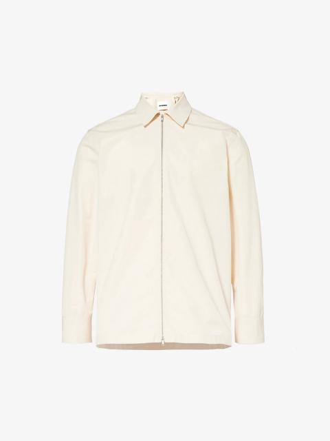Jil Sander Regular-fit zip-fastening cotton shirt